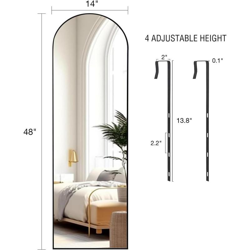 Full Length Mirror Door Hanging, Door Mirror, Over The Door Mirror Full Length, 48