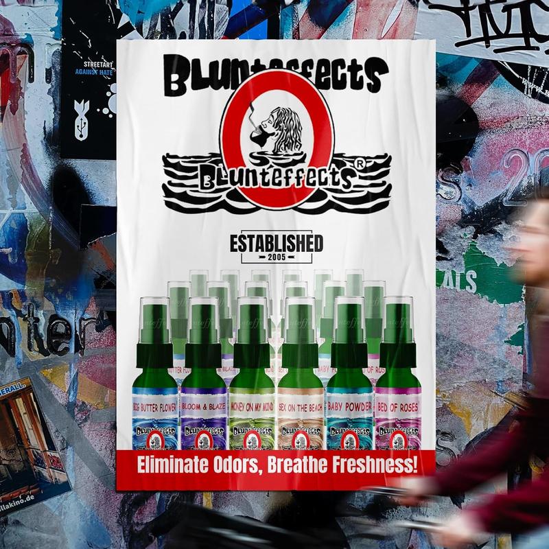 Blunteffects 100% Concentrated Air Freshener Car Home Spray (5 Assorted Scents) by Blunteffects Aroma Scented Fragrance Perfume