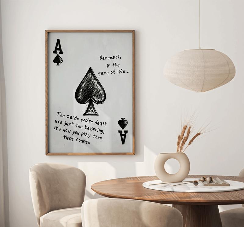 Ace of Spades, Motivational Wall Art, Mental Health Art, Inspirational Gifts, Home Decor, Home Gift, Printable Wall Art