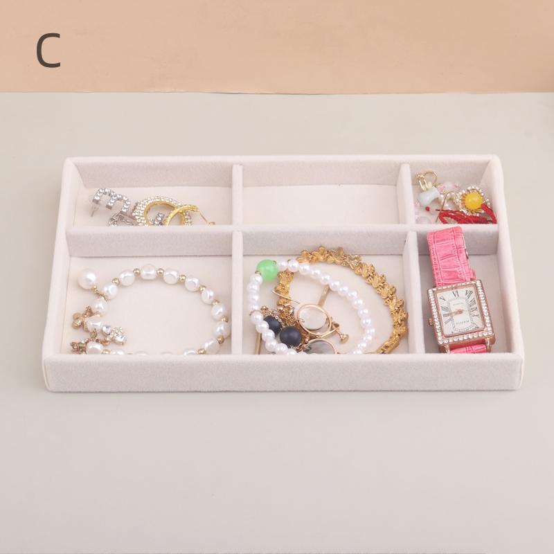 Jewelry Storage Box, Multi-grid Jewelry Organizer, Desktop Jewelry Display Box, Home Organizer, Jewelry Not Included