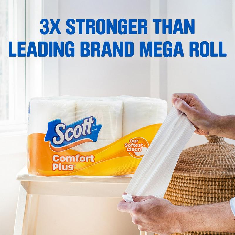 Scott ComfortPlus Toilet Paper, 18 Mega Rolls (PREESHIP)