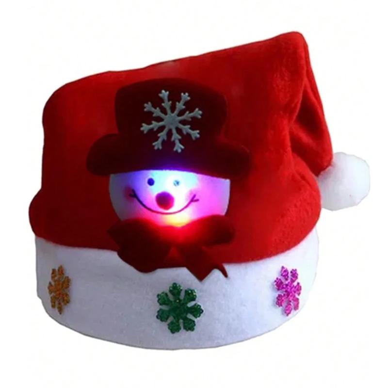 Christmas Hat New Year Cute Santa Claus Snowman ElK Cap Hat Christmas Costume Santa Claus Xmas Winter Gift Decor Home Party Adult Xmas Gift Decoration