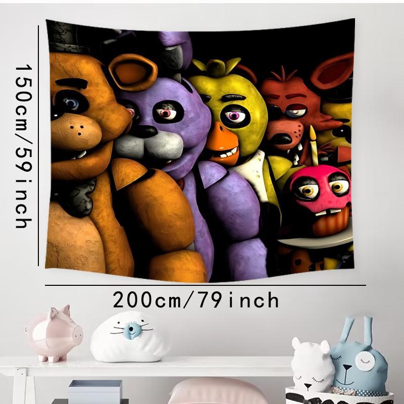 Scary Horror Game Painting Tapestry, Wall Decor Hanging Tapestry, Wall Art for Living Room, Bedroom, Dorm, Room Decor, Home Decor