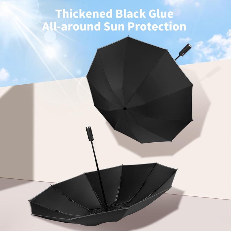 Travel Umbrella, Automatic Umbrellas for Rain, Portable Windproof Compact Umbrella, Folding UV Resistant Sun Umbrella Aluminum Comfortable