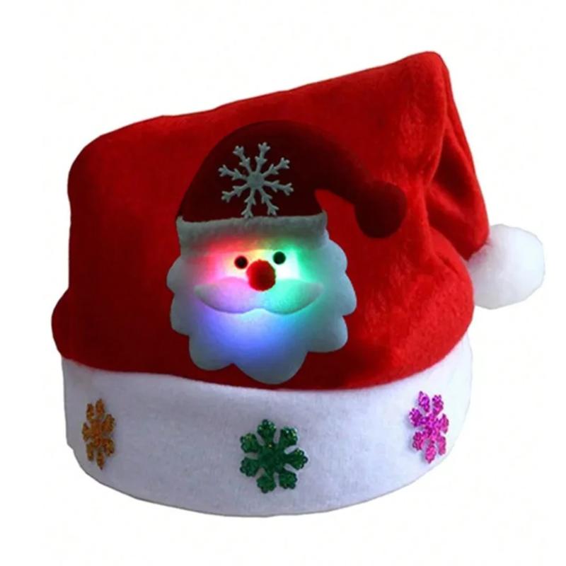 Christmas Hat New Year Cute Santa Claus Snowman ElK Cap Hat Christmas Costume Santa Claus Xmas Winter Gift Decor Home Party Adult Xmas Gift Decoration