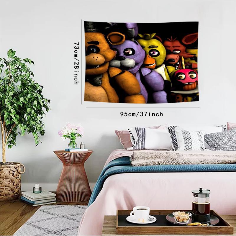 Scary Horror Game Painting Tapestry, Wall Decor Hanging Tapestry, Wall Art for Living Room, Bedroom, Dorm, Room Decor, Home Decor