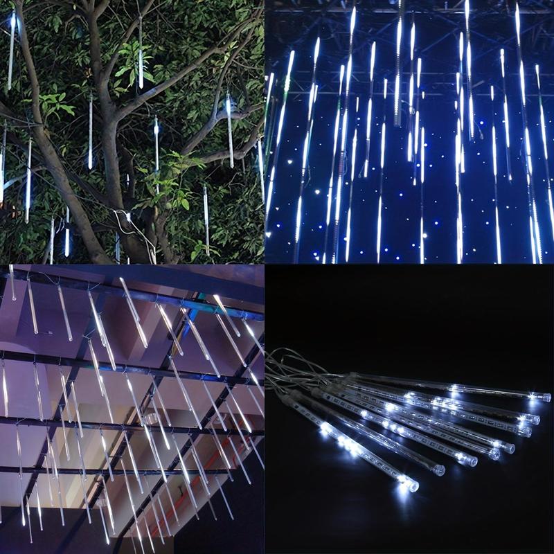 Falling Rain Light for Christmas, Waterproof 8 Tube LED Falling Rain Lights For Outdoor Christmas Tree & Holiday Decorations