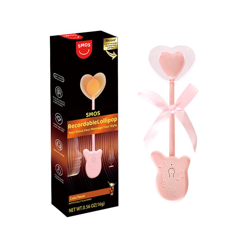 Recordable Bone-Conduction Lollipops with Heart-Shaped Design – The Perfect Gift for Christmas and Valentine’s Day. Rechargeable to Keep Your Voice and Love Everlasting