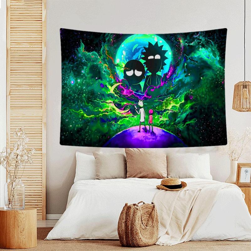 Anime Tapestry Cool Tapestry Hippie Tapestry Bedroom Aesthetic Wall Hanging Living Room Colorful Tapestries Decor-59.1× 51.2 in