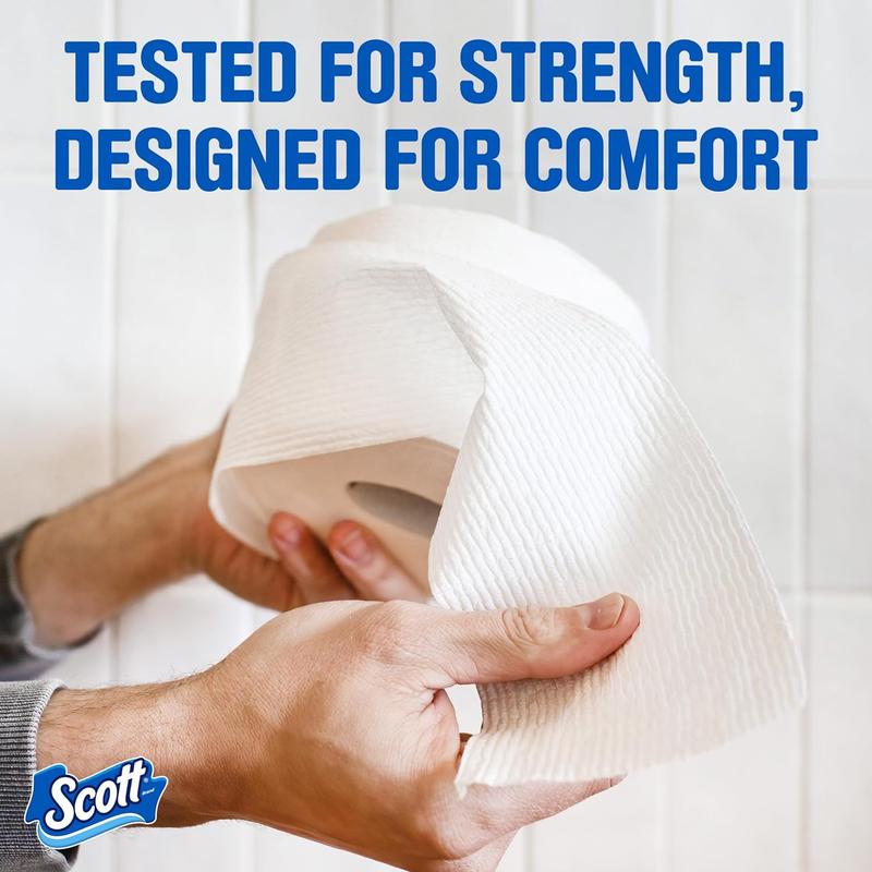 Scott Comfortplus Toilet Paper, 12 Double Rolls, 231 Sheets per Roll, Septic-Safe, 1-Ply Toilet Tissue Kimberly-Clark