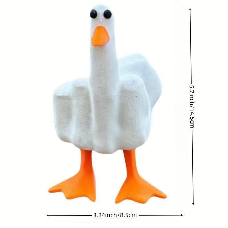 Funny Little Duck Resin Ornaments, Cute Animal Design Figurine for Decoration Gift Decorative