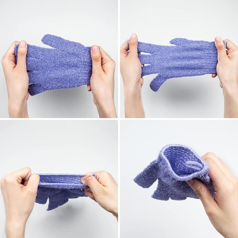 30 Pcs Exfoliating Gloves for Shower, 15 Colors Body Exfoliator Glove with Hanging Loop, Scrub Exfoliate Glove Mitt Bath Face Spa Hand Scrubber Wash Deep Scrubbing Dead Skin for Women Men