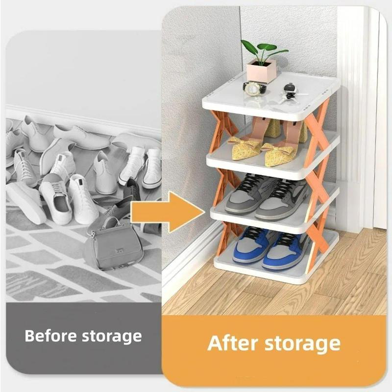 Multifunctional Shoe Cabinets Free Splicing Storage Rack Detachable Shoe Storage Saving Space Household Door Shoe Organizer Rack