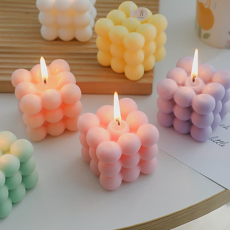 Shaped Magic Cube Aromatherapy Candle Wholesale Fragrance Home Decoration Aromatherapy Birthday Wax Candle Creative Gift