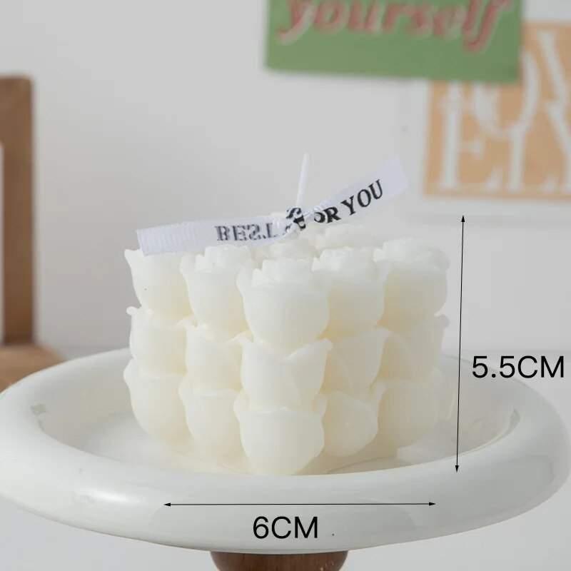 Modern Home Decoration Big Cube Bubble Candle Soy Wax