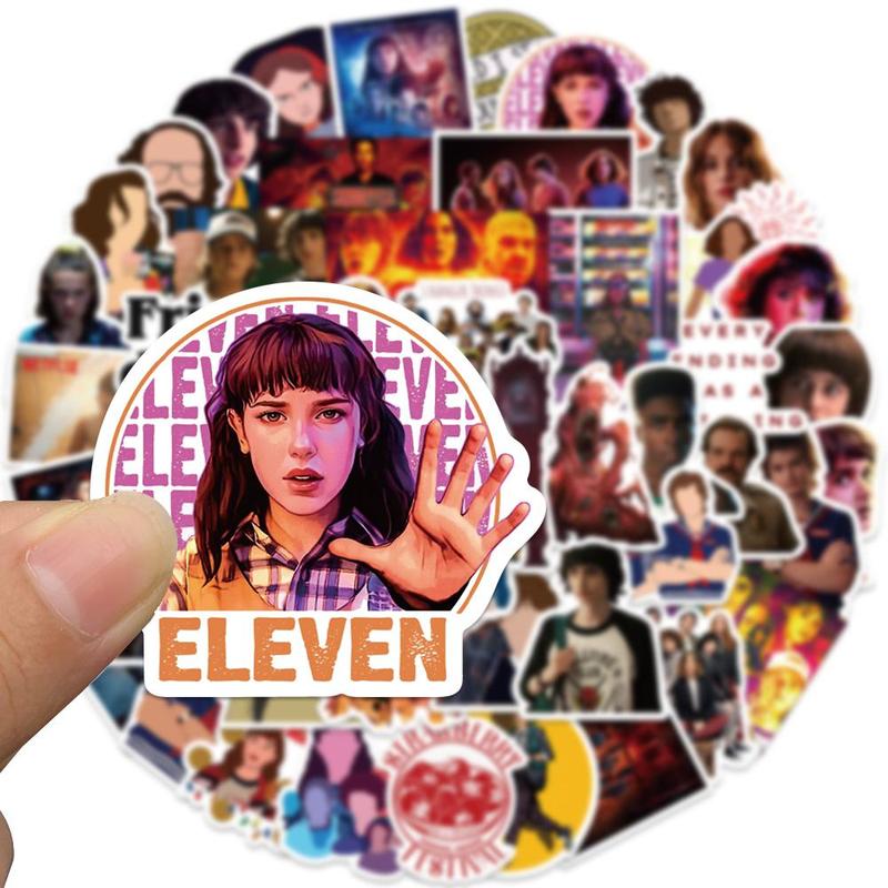 Movie Character Pattern Sticker (50pcs), Self Adhesive Decor Paper, Decor Sticker for Gift Greeting Card Water Bottle Laptop Phone