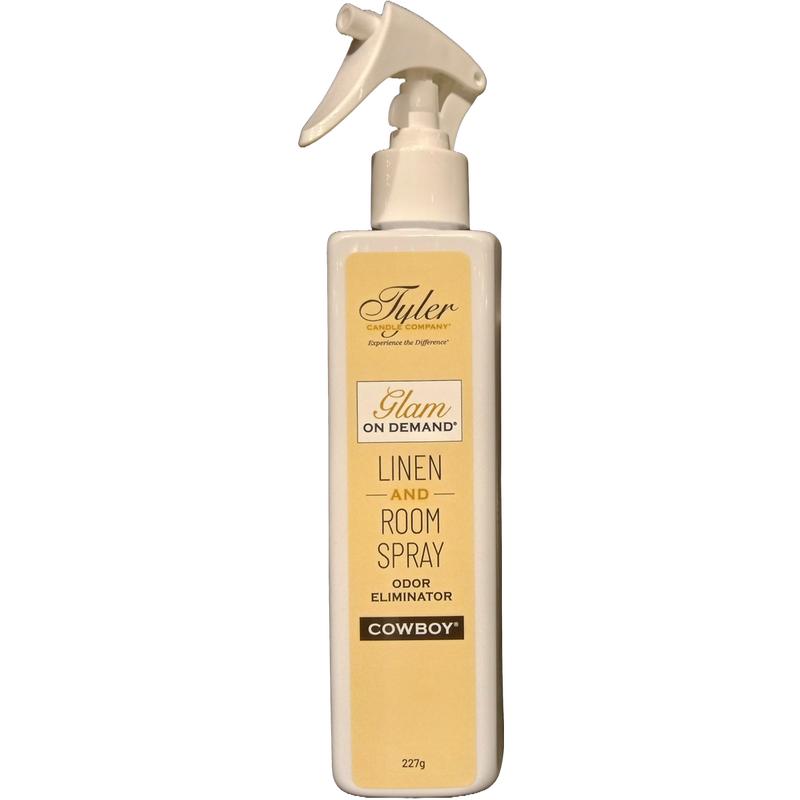 Tyler Candle Company - Glam On Demand Linen and Room Spray - Cowboy (8oz   227g)