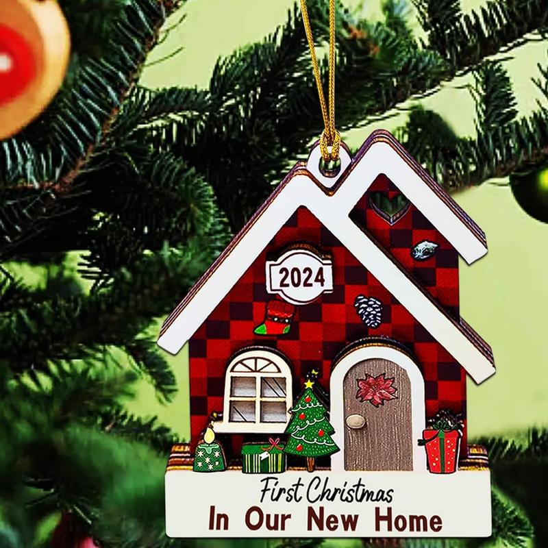 New Home Ornament 2024- Housewarming Gifts New Home, New House New Beginning, House Warming Gift for Women, Couple, homeowners, New Home Gift Ideas - First Home Christmas Ornament 2024