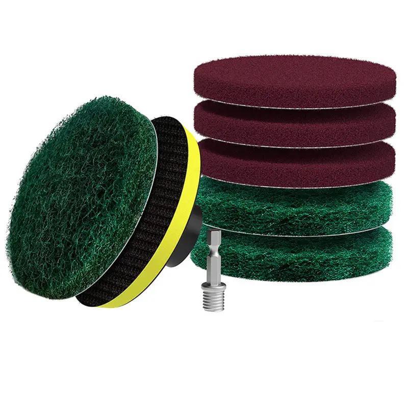 Multicolor Drill Power Brush, Tile Scrubber Scouring Pad, Bathtub Polishing Pad, Household Cleaning Tool for Bathroom Floor Tub Use