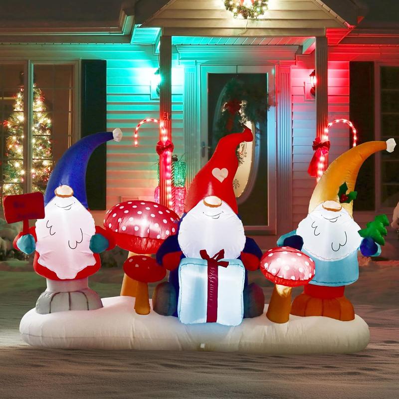 Christmas inflatable decorations-8 FT Nativity scene Christmas inflatable with LED lights, suitable for outdoor, outdoor courtyard door decoration[Limited Time Offer]