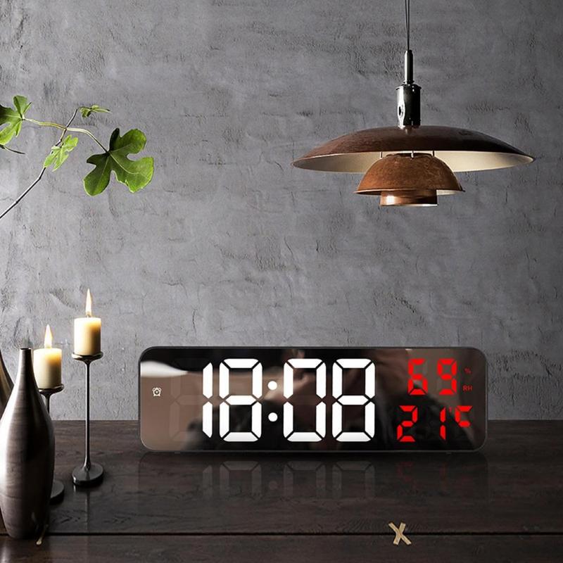 Digital LED Clock, Wall Mounted Alarm Clock, OG LED Lights Clock, Room Decor, Home Decor for Living Room Bedroom, Bedroom Accessories, Room Accessories, Gifts for Girlfriend