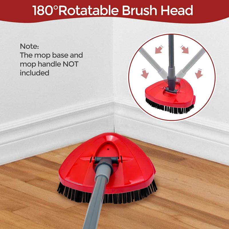 Scrub Brush, Spin Scrub Brush Replacement Head Compatible O Cedar Easywring 1 Tank System, Stiff Bristle Cleaning Brush for Kitchen Bathroom Plastic