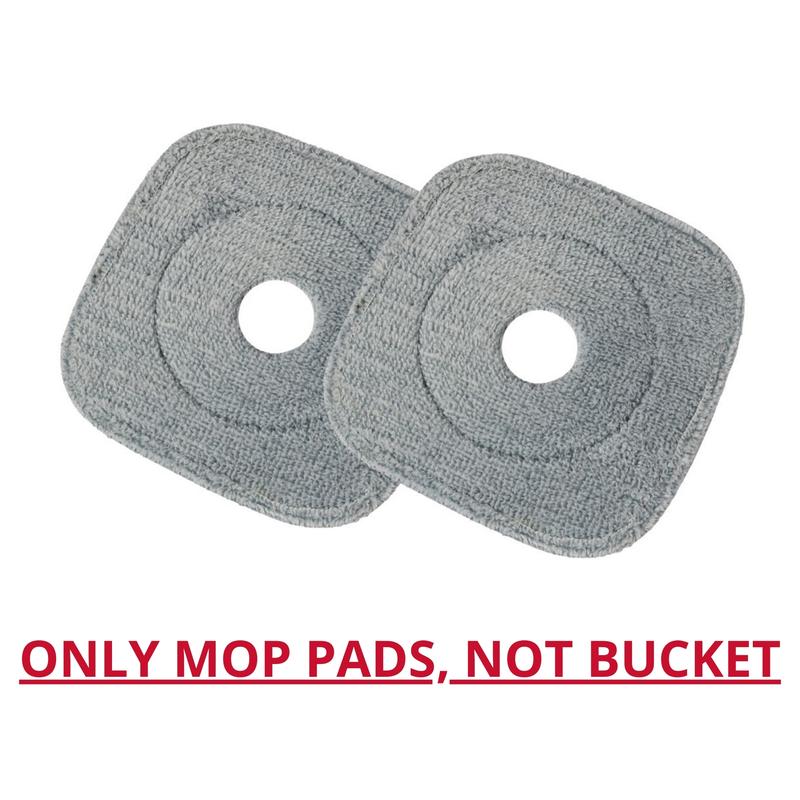 ONLY MOP PADS for Spin Mop, NO BUCKET, Microfiber for ALL Square Self-Wash Spin Mop Cleaning