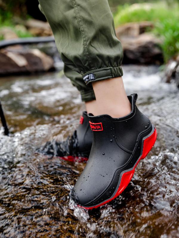 Unisex Water Shoes, 1 Pair Casual Letter Patch Water Shoes, Non-slip Water Shoes for Outdoor Fishing, Outdoor Water Shoes for Men & Women