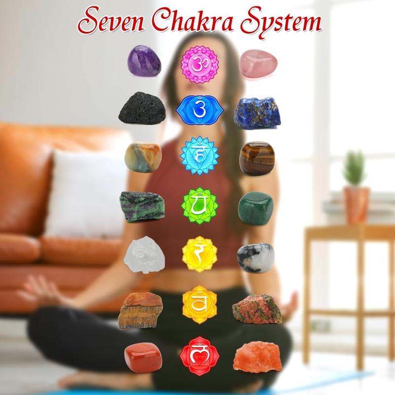 Advent Calendar 2024, 24-Day Christmas Countdown with Chakra Crystals & Healing Stones - Natural Gemstone Rock Collection Gifts for Kids, Teens, Adults & Beginners