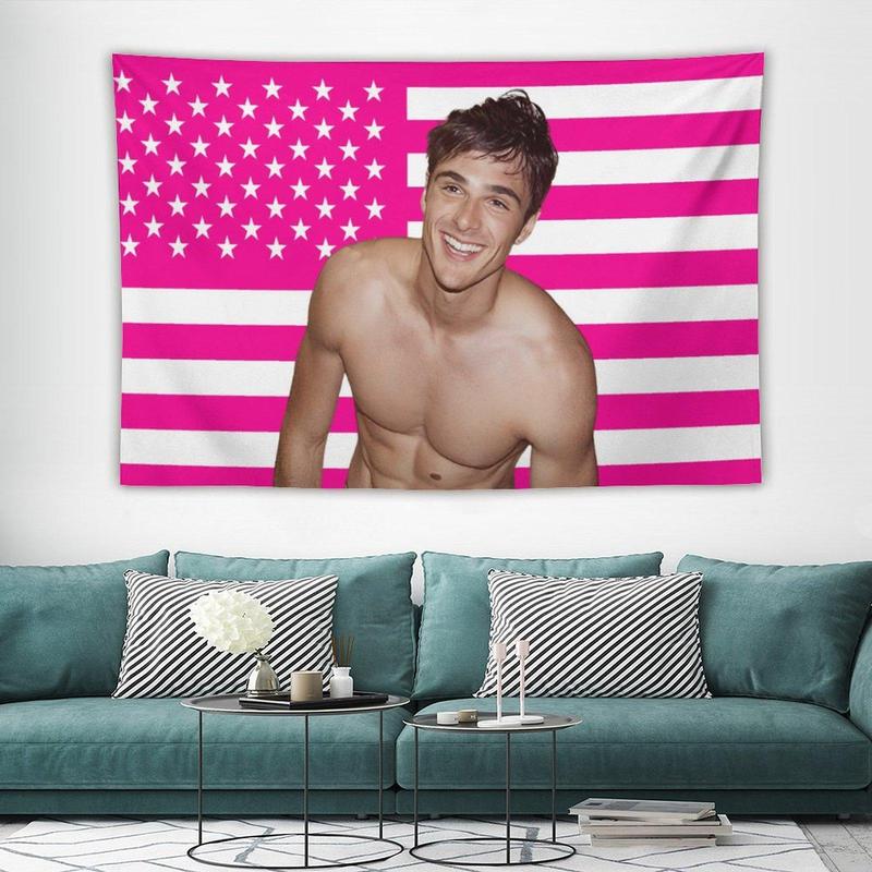 Jacob Flag Elordi Flag for Wall Hanging poster Tapestry, Jacob Tapestry,Funny Elordi Flag Decorations,Flag for Room, Dorm, Outdoor, Parties,Gift