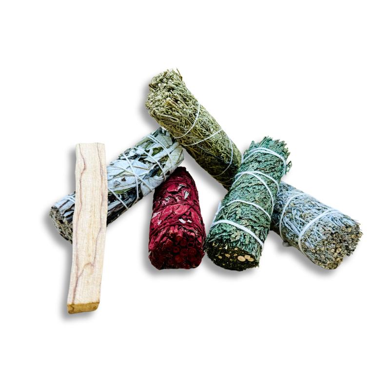 Deep Protection and Cleansing Smudging Pack (Set of 6) Sage Freshener Fragrance Perfume