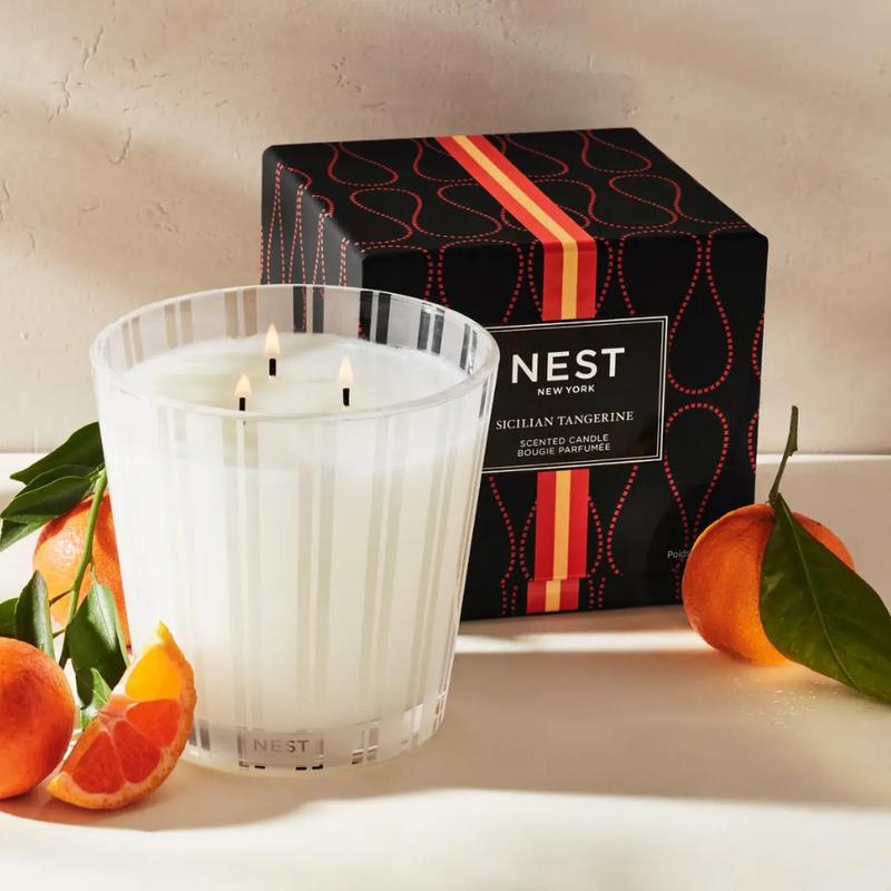 Nest New York 3-Wick 21.2 oz & 1-Wick Candle 8.1 oz - Home Decor - Ornaments - Freshener - Aroma Candles