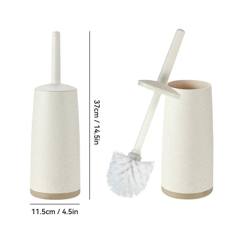 WORTHBUY Plastic Toilet Brush With Standing Base Long Handle Toilet Cleaning Brush For WC Bathroom Accessories Cleaning Tools