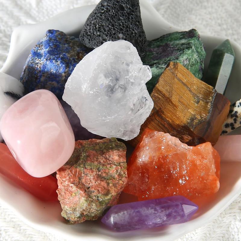 Advent Calendar 2024, 24-Day Christmas Countdown with Chakra Crystals & Healing Stones - Natural Gemstone Rock Collection Gifts for Kids, Teens, Adults & Beginners