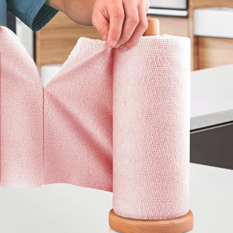 Pink Microfiber Cleaning Cloth Roll! 20 Tear Away Towels, Reusable & Washable for Car, Dishes