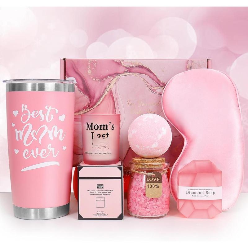 Birthday Gifts for Mom Women Christmas Gifts, Relaxing  Gift Basket Appreciation Gift for Her Christmas Gifts for Wife Sister Gifts  friend Tumbler Candle Gift Set