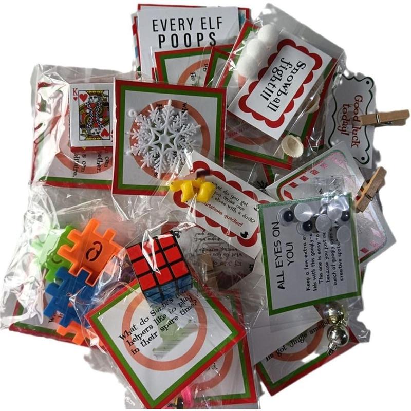 Elf kit 24 Days of Christmas Elf Magic Kit for 2024 Fun Elf Activities Props and Countdown Xmas Gift and Party Favor