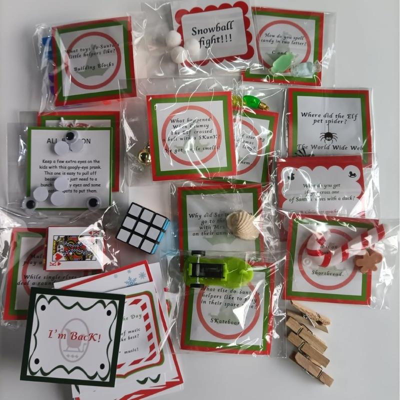 Elf kit 24 Days of Christmas Elf Magic Kit for 2024 Fun Elf Activities Props and Countdown Xmas Gift and Party Favor