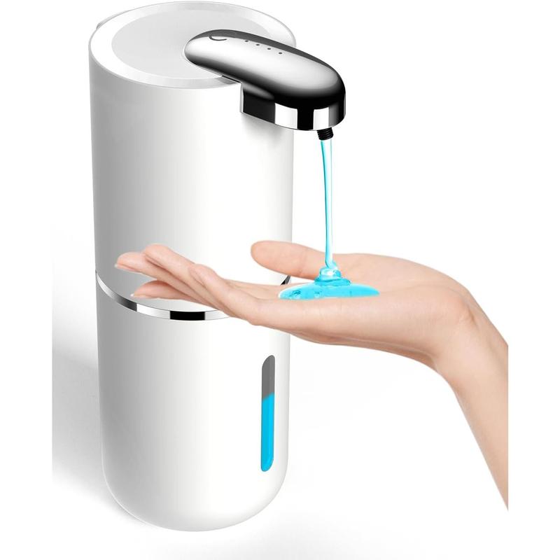 Automatic Liquid Soap Dispenser, Electric Touchless Soap Dispenser with Waterproof Pump for Bathroom Kitchen, 13.5oz 400ml Capacity, Liquid Style, White