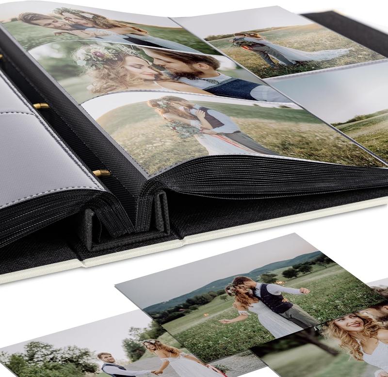 Beautiful Linen Photo Album For 4x6 Photos - Safely Holds Up To 500 Pictures of  Memories - The  Large Photo Book To Store All Pictures of Treasured Family,  or Wedding Moments