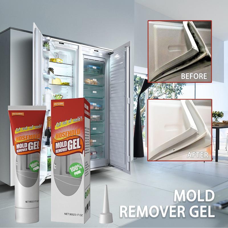 Mold Remover Gel for Household Shower, Kitchen Sinks, Walls, Tiles, Grout, Bathrooms, Washing Machine and Refrigerator Strips