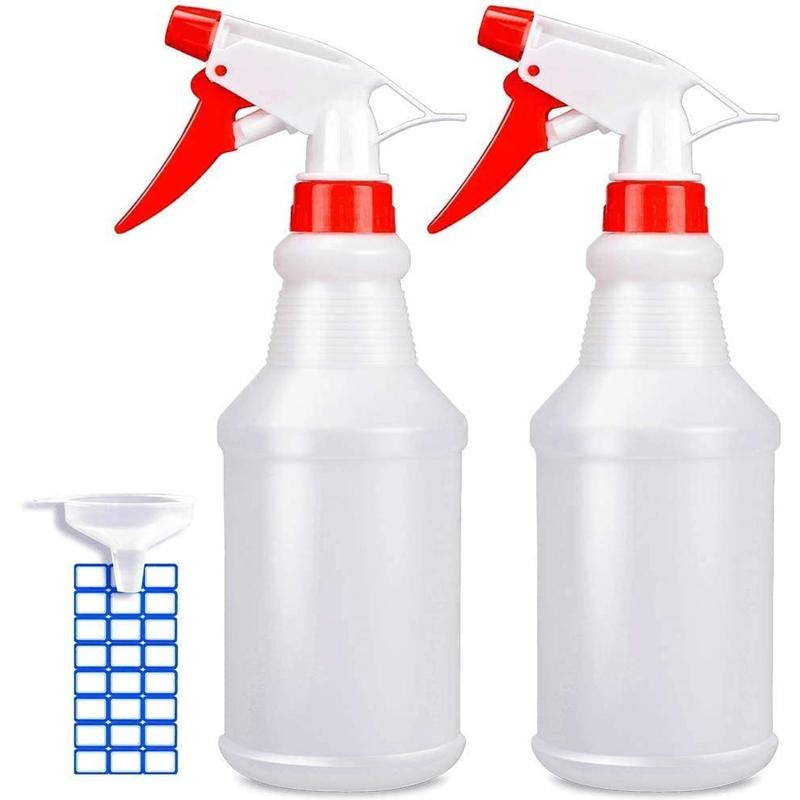 Empty Spray Bottles (16 oz 2 Pack) - Adjustable Spray Bottles for Cleaning Solutions - No Leak and Clog - spray bottle For Plants,BBQ