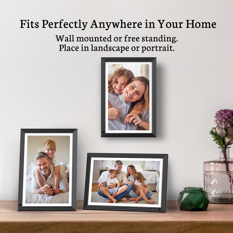 BSIMB 10.1'' Digital Picture Frame 32GB - Upload Photos&Videos from Anywhere via App Email, Perfect Gifts for family friends, Easy to Use with Touch Screen, Premium HD IPS Display, Support Micro SD Card and USB drive