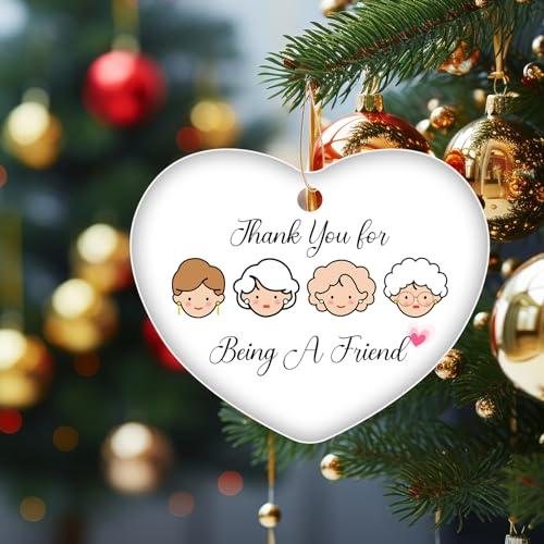 Golden Girls Ornament Keepsake, Thank You for Being a Friend, Cute Ornament Gift for Women, Friends, Bestie, BFF