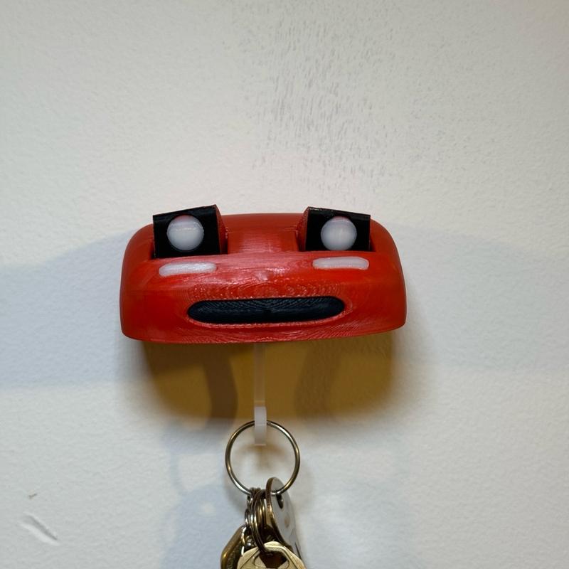 Decorative Miata Key Hanger for wall with pop-up headlights Organiser Hangable Gift