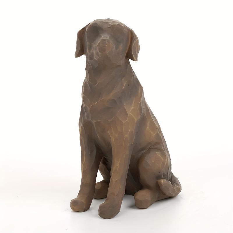 Dog Shaped Resin Statue, 1 Count Modern Animal Sculpture, Home Decor Ornament, Desktop Decorative Ornament for Living Room Bedroom Office