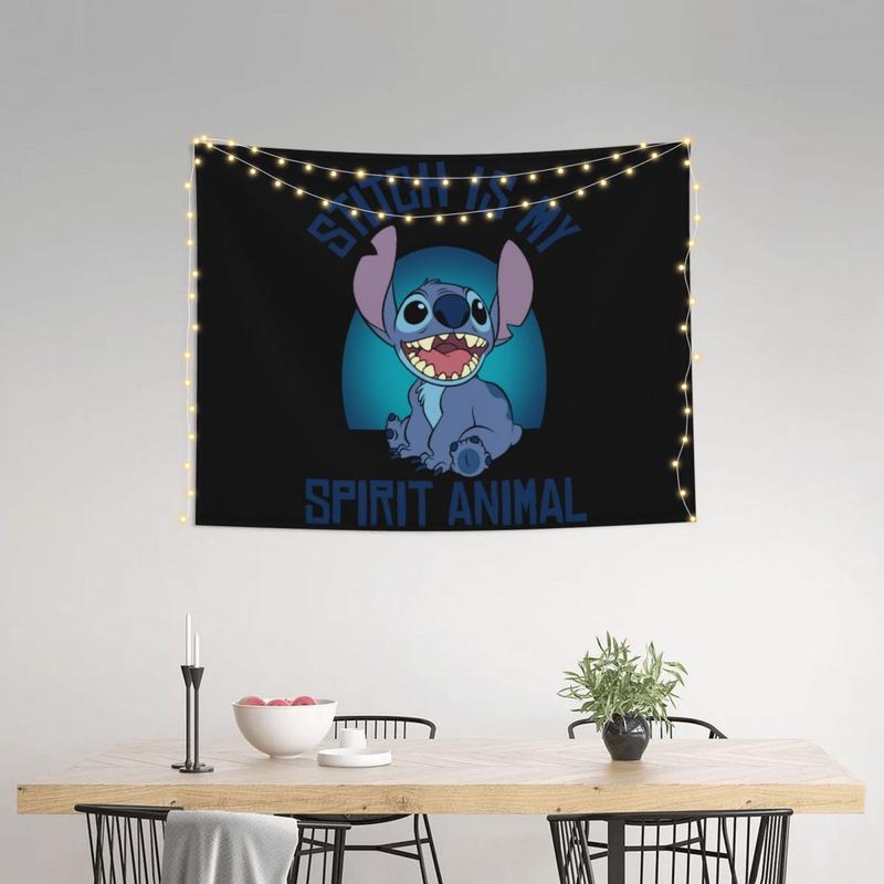 Custom Hippie Stitch Is My Spirit Animal Tapestry Wall Hanging Room Decor Tapestries Bedroom Decoration