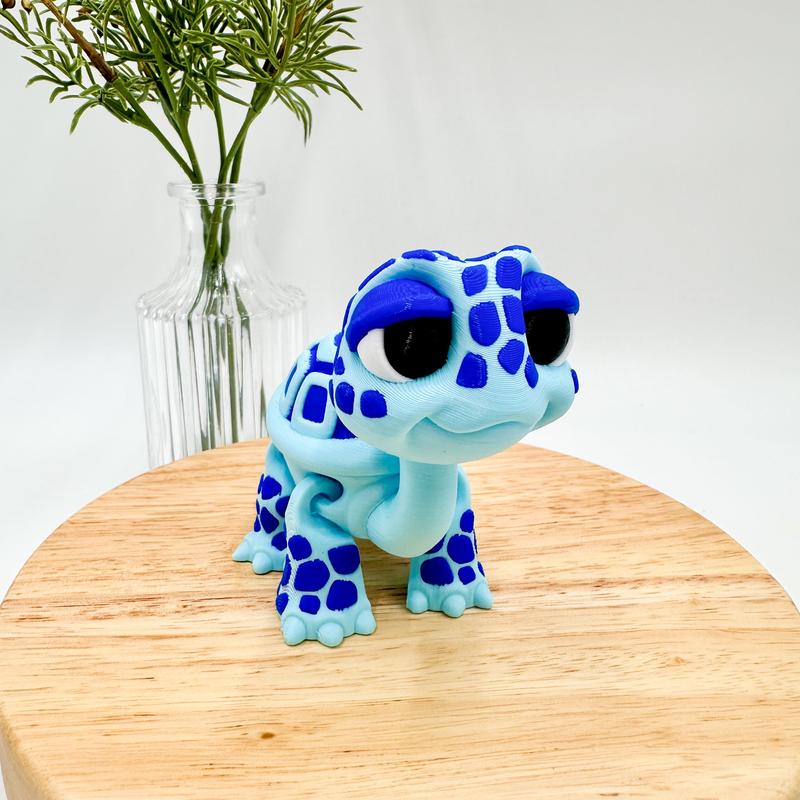 3D Printed Standing Turtle Decor Figurine Ornaments