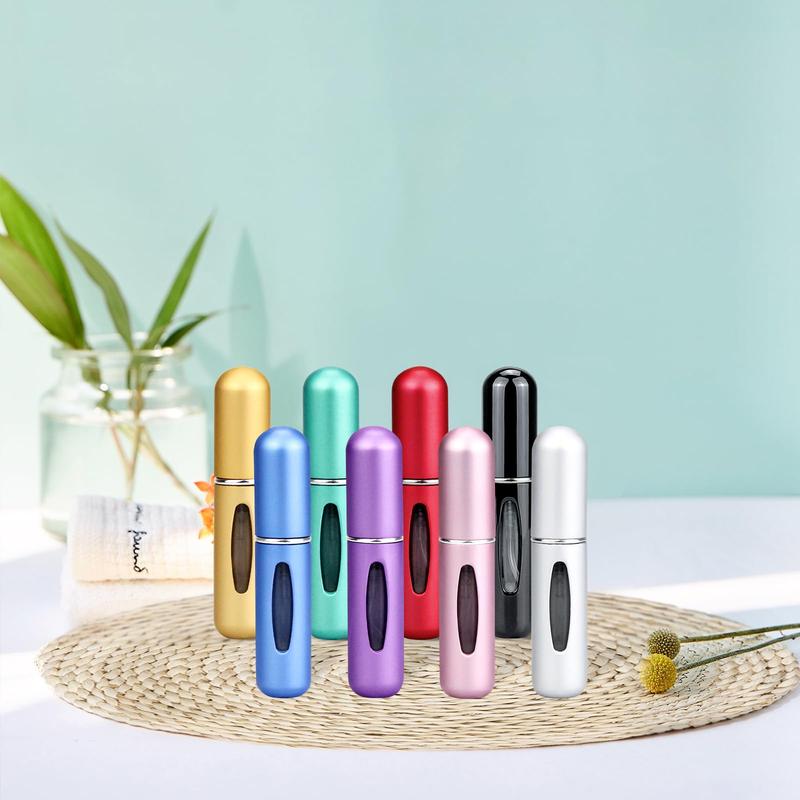 Refillable Perfume Atomizer Travel,8Pcs 5ML Portable Mini Pocket Perfume Atomizer Bottle Spray for Travel Accessories Tin Canister Organiser