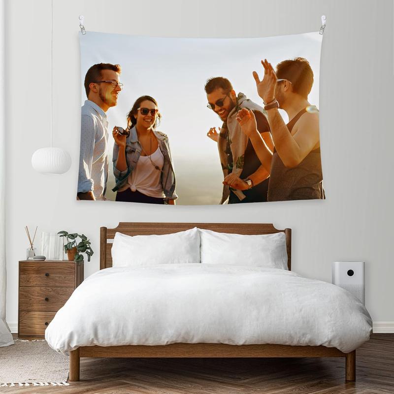 Custom Tapestry Upload Images Customizable Tapestry Personalized Backdrop Create Your Own Tapestry Wall Hanging For Living Room Bedroom Dorm Home Decor